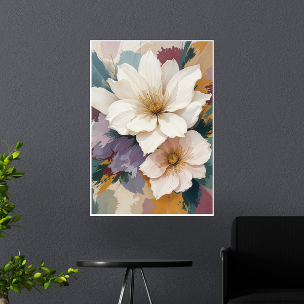 Petal Reverie – Wood and Metal Framed Poster - - Framed Posters