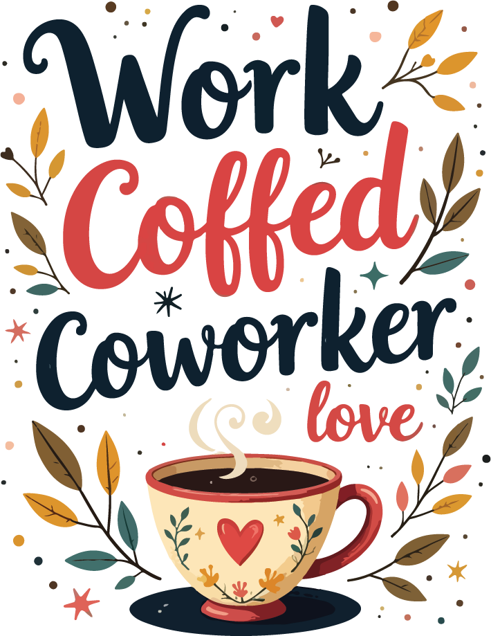 “Coffee & Coworkers” Can Cooler Gift - - Can Covers