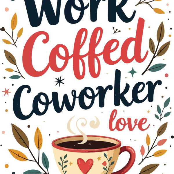 “Coffee & Coworkers” Can Cooler Gift - - Can Covers