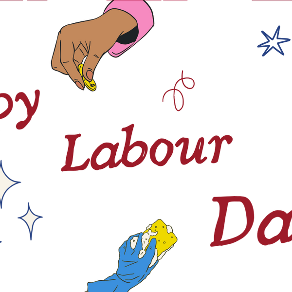 White Glossy Mug – Celebrate Labour Day with Modern Art - - Mugs