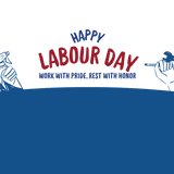 Celebrate Workers – White Glossy Mug with Labour Day Art - - Mugs
