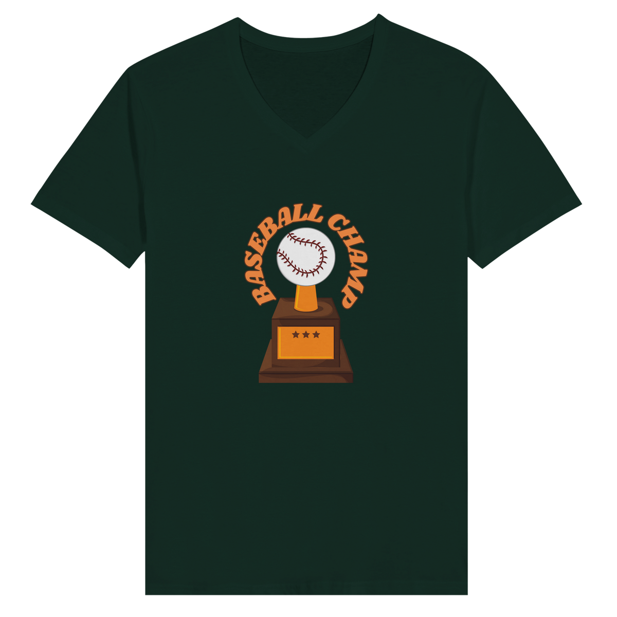 Victory on Display - Baseball Champ Tee - Forest - Print Material