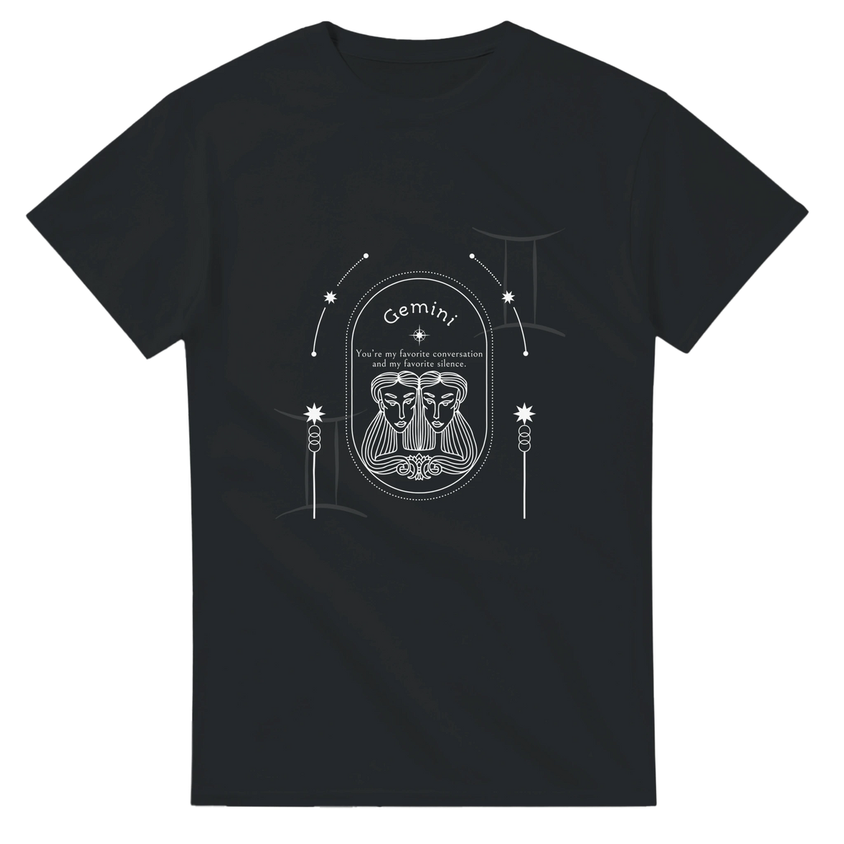 Zodiac Sign T-Shirt – Gift Her Cosmic Style - Gildan - Gemini - T-Shirts