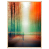 Twilight Walk Through Dreamscape - 50x70 cm 20x28″ Wood frame - Wooden Framed Posters