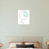 Serenity in Simplicity - Minimalist Face Art Poster - 40x50 cm 16x20″ White wall hanger - Posters With Hanger