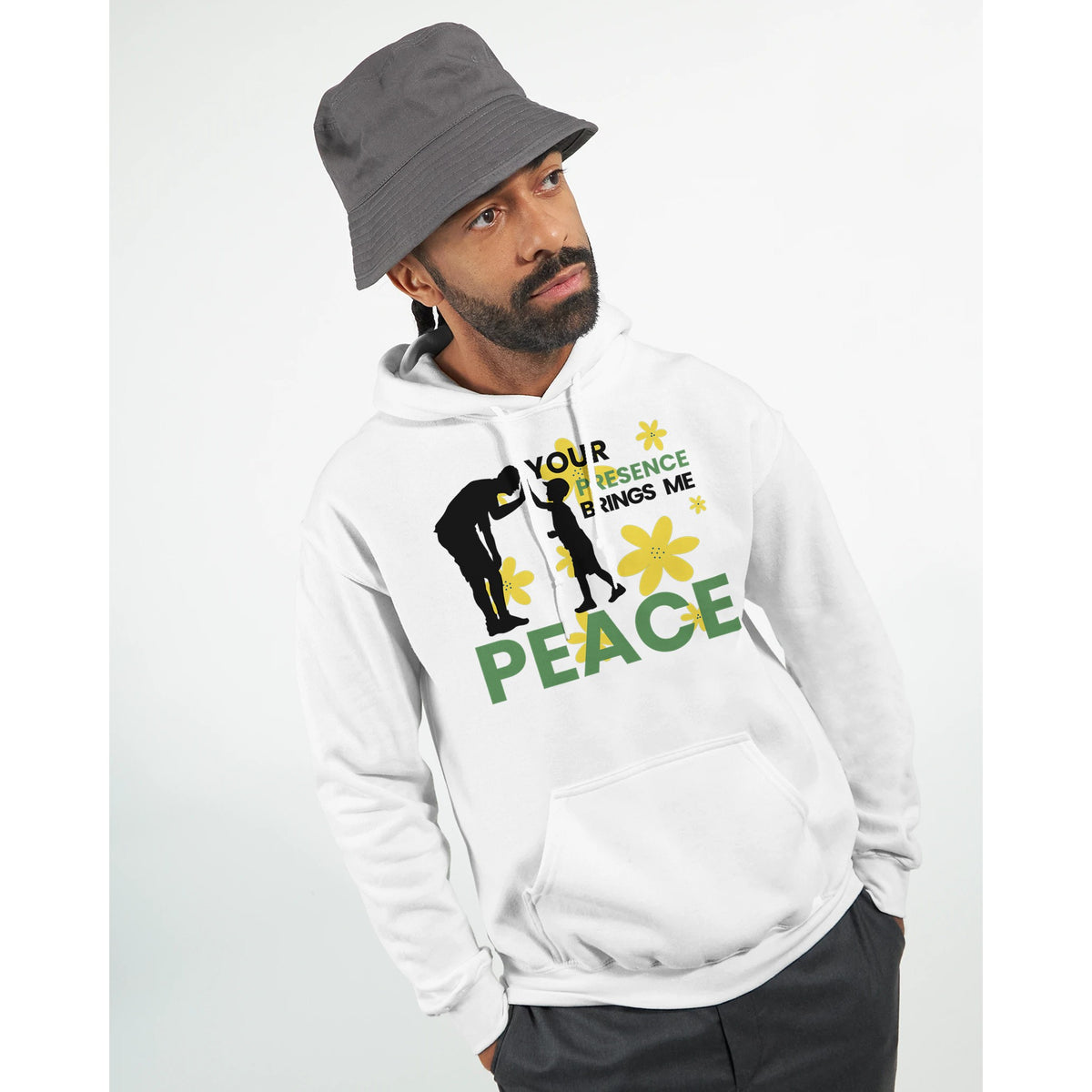 Flowers of Peace - Celebrating Fatherhood - - Hoodies