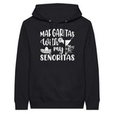 Margaritas with My Senoritas - Premium Unisex Pullover Hoodie - Black - Hoodie