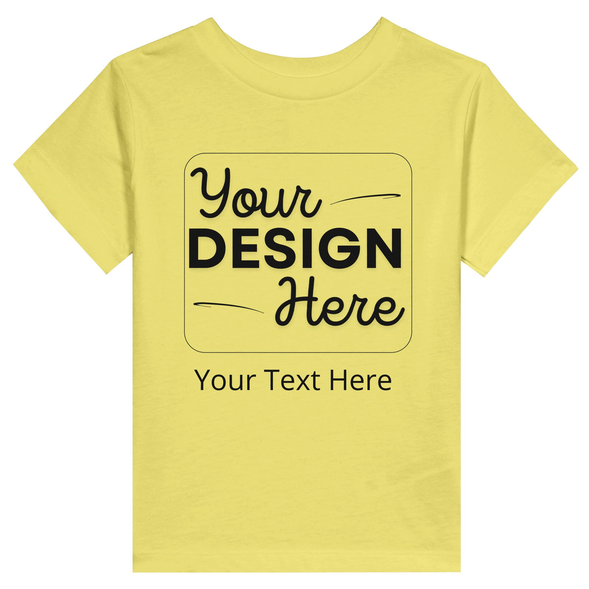 Everyday Joy - Customizable Toddler T-Shirt - Yellow - Kids' T-Shirts