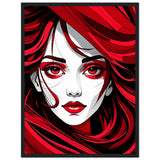 Red Passion - Art That Speaks - 45x60 cm 18x24″ Black frame - Framed Poster