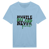 Hit the Hustle – Never Quit Shirt - Light Blue - T-Shirts