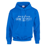 Pray, Grind, Respect - Wear the Motivation - Royal - Hoodies