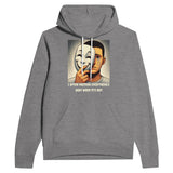 Masked Emotions Pullover - Reveal the Unseen - Dark Gray Heather - Hoodies