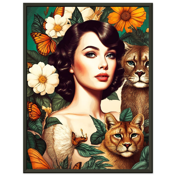 Nature's Elegance - Timeless Beauty Captured - 45x60 cm 18x24″ - Metal Framed Posters