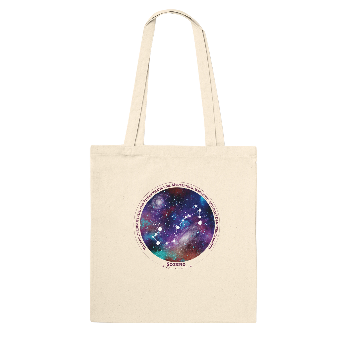 Premium Zodiac Tote Bag Gift for Astrology Fans - Scorpio - Tote Bags