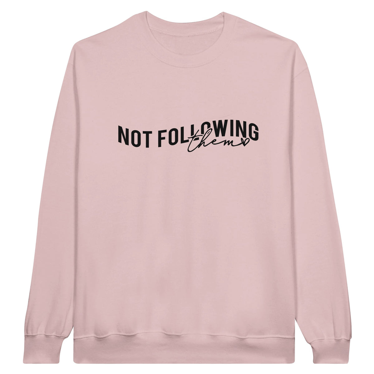 Trailblazing Comfort - Not Following Them Apparel - Light Pink - Sweatshirt