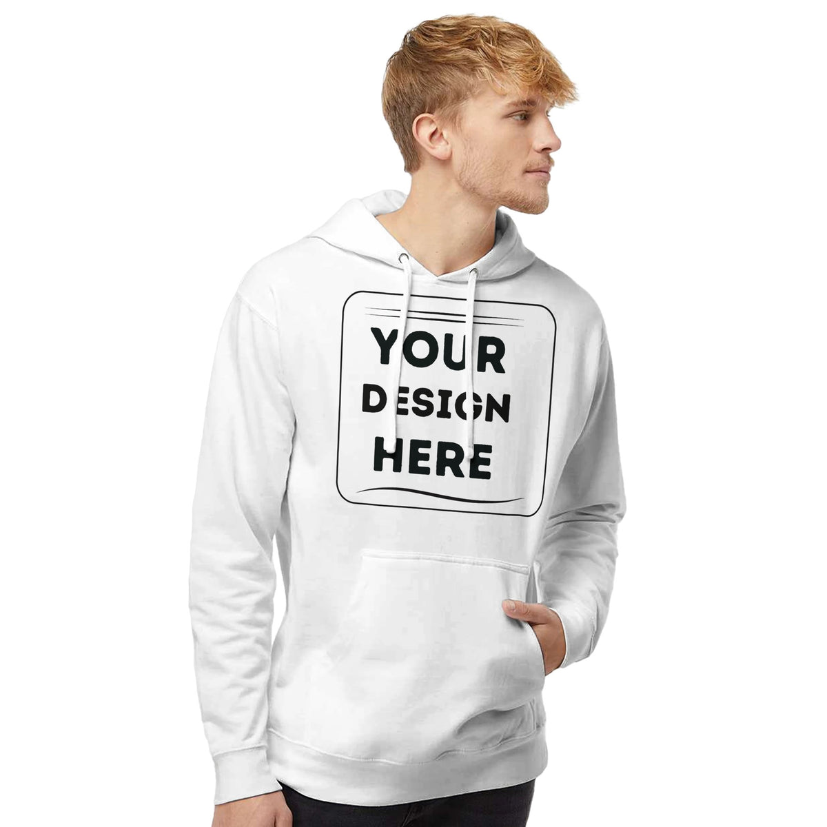 Everyday Essential - Men's Midweight Fleece Hoodie - - Fleece Hoodies