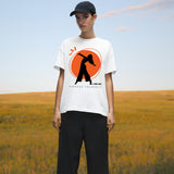 Evening Echo - Bold Dance Oversized Tee - - T-Shirts