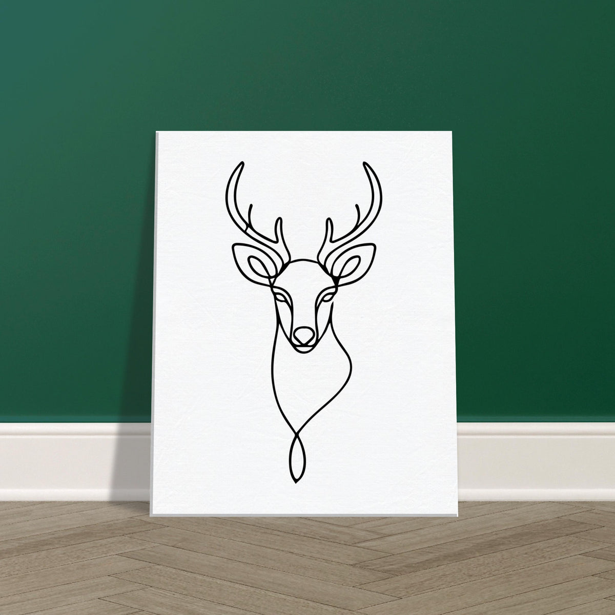 Timeless Beauty - Majestic Deer Outline Canvas - 40x50 cm 16x20″ - Canvas Prints