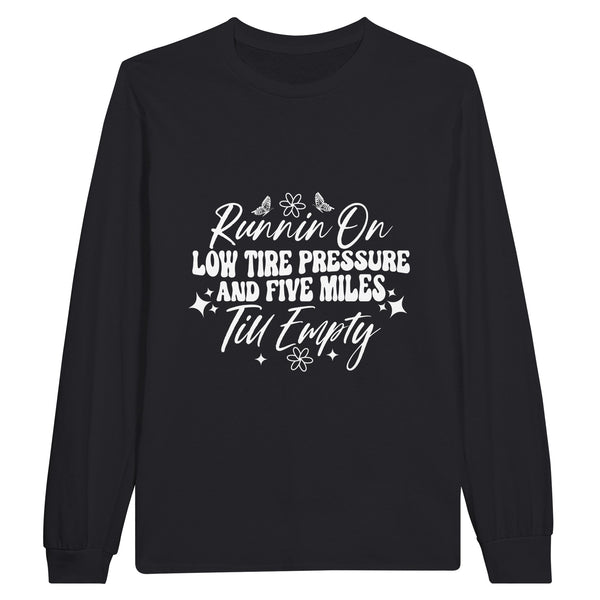 Fuel Your Run - Low Tire Pressure T-Shirt - Black - Sweatshirt