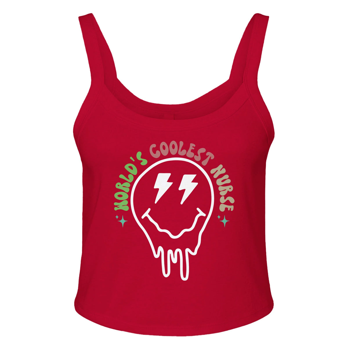 World's Coolest Nurse - Wear Your Pride - solid red blend - Print Material