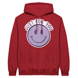 Embrace the Joy - Just for You - Unisex Pullover Hoodie - Cherry Red - Hoodies