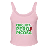 Hot & Petite - Chiquita Pero Picosa Apparel - solid pink blend - Tank Tops