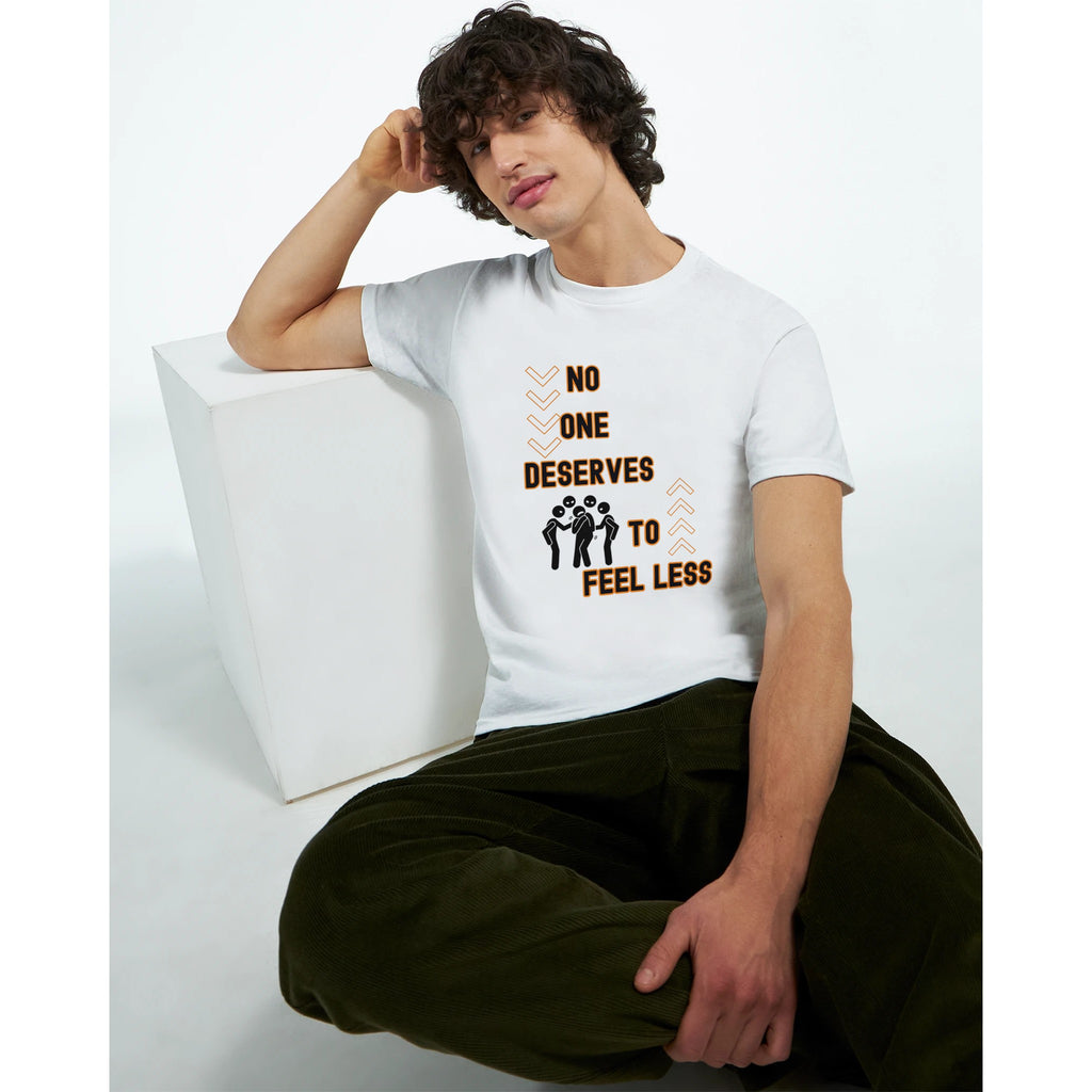 Feel More, Stand Tall - A Message of Equality - White - T-shirts