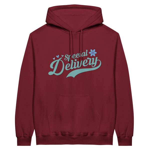 Special Delivery - Blossoming Memories Unfold on this Classic Hoodie - Garnet - Hoodies