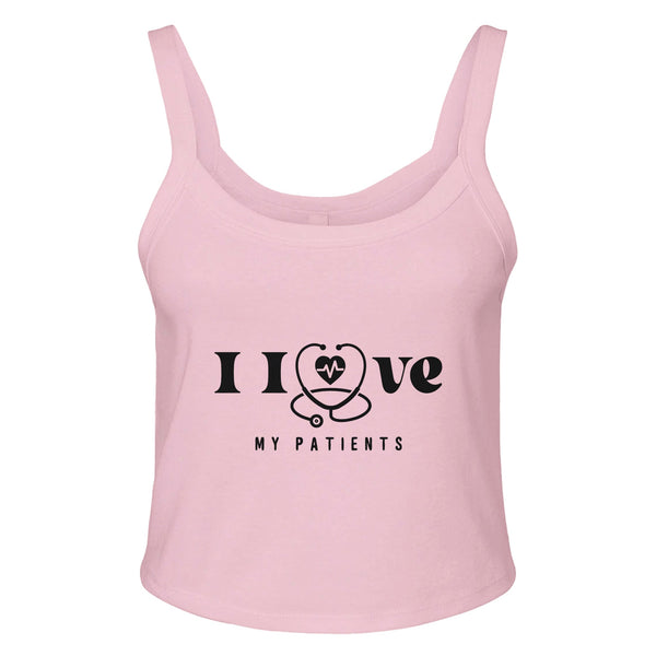 Empathy Elevated - Explore Our Patient Love Series - solid pink blend - Tank Tops