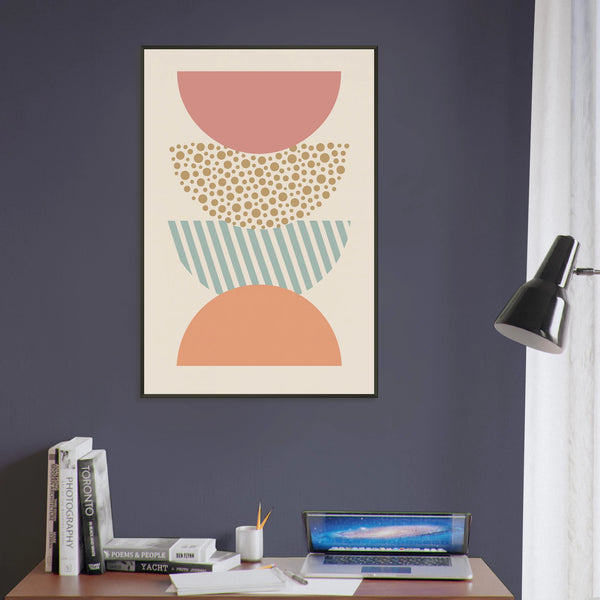 Gift Harmony – Boho Shapes Metal Framed Poster - Default Title - Metal Framed Posters