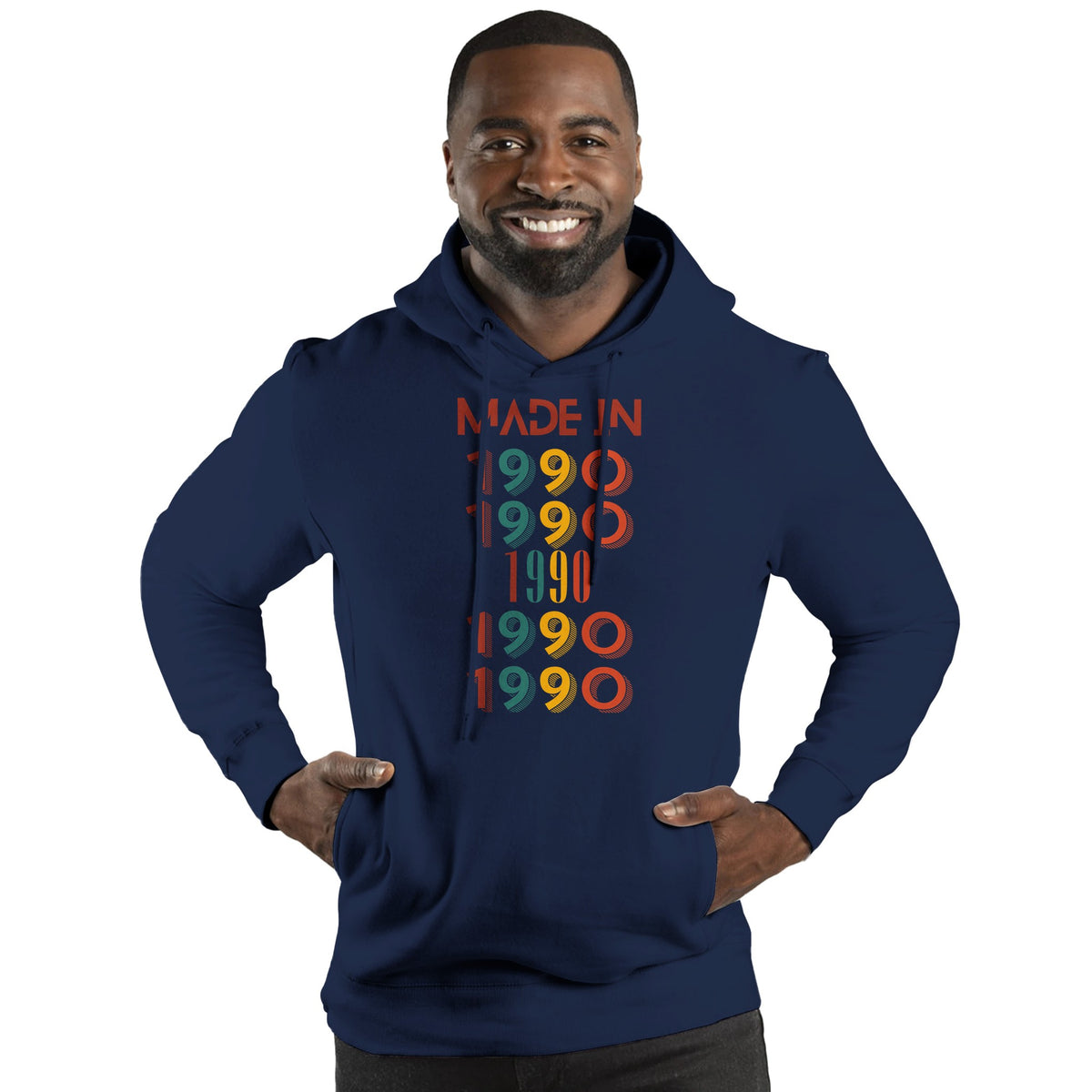 Customizable Year Ultimate Fleece Hoodie - Eco-Friendly & Stylish - Navy - Pullover Hoodies