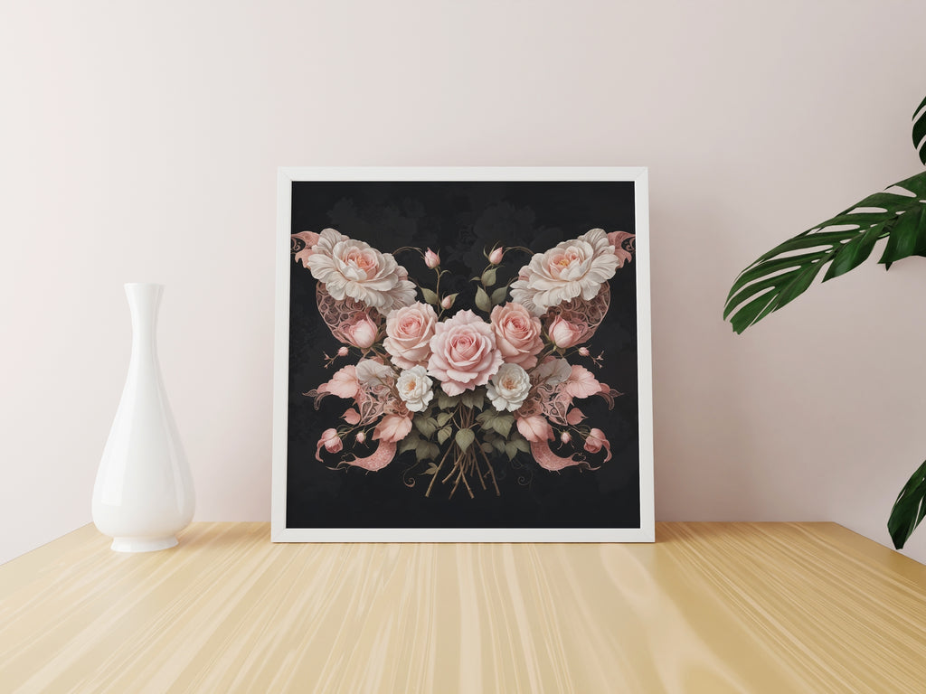 Delicate Roses - Endless Grace - 20x20 - Framed Posters