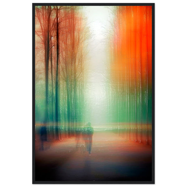 Twilight Walk Through Dreamscape - 60x90 cm 24x36″ Black frame - Wooden Framed Posters