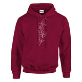 Blossom Boldness - Wear Your Love for Flowers - Cardinal Red - Hoodies