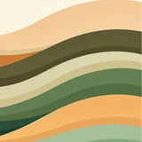 Serene Waves - Minimalist Landscape - - Framed Posters