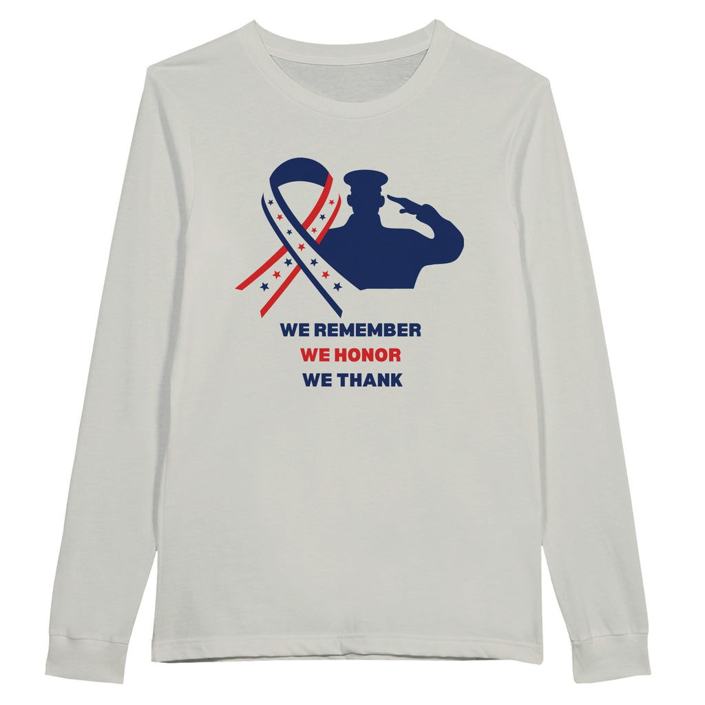 Saluting Our Heroes – A Symbol of Gratitude - Ash - Long Sleeves T-shirts