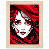 Red Passion - Art That Speaks - 13x18 cm 5x7″ Wood frame - Framed Poster