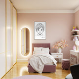 Innocence in Line Art - Framed Portrait of Childhood - - Framed Posters