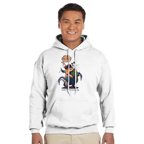 Thank You, Dad - Cherishing Every Moment - White - Hoodies