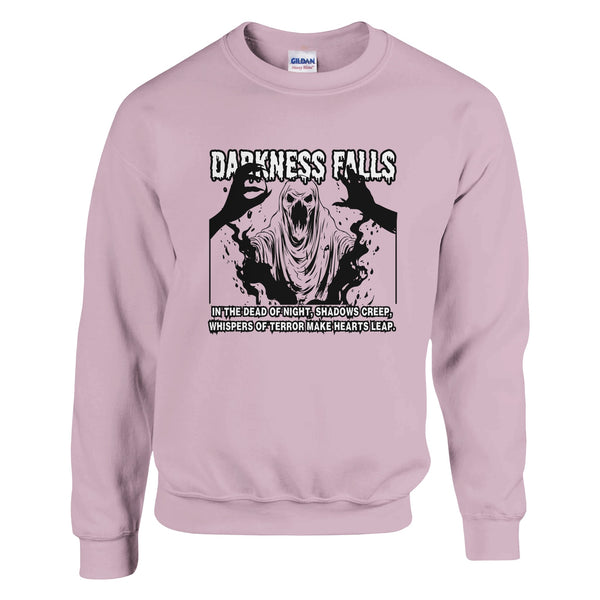 Whispers in the Night - Darkness Falls Crewneck - Light Pink - Sweatshirts