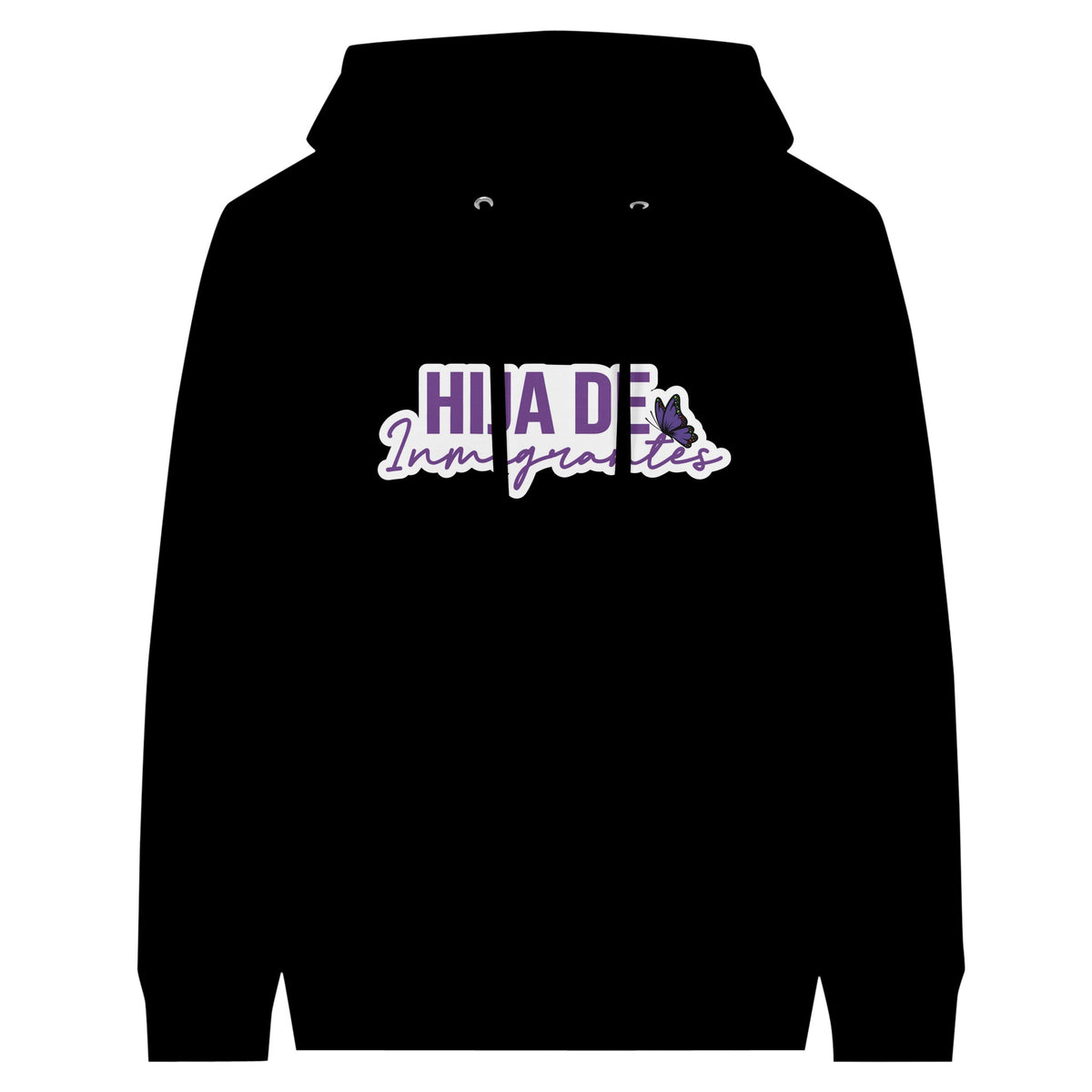 Hija de Inmigrantes | Fille d'Immigrants Premium Unisex Pullover Hoodie - Black - Hoodies