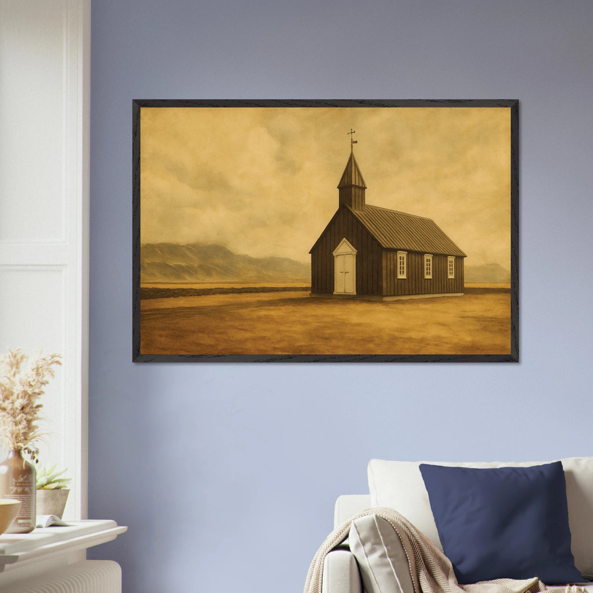 Wooden Framed Poster – Timeless Countryside Gift - Black frame - Wooden Framed Posters