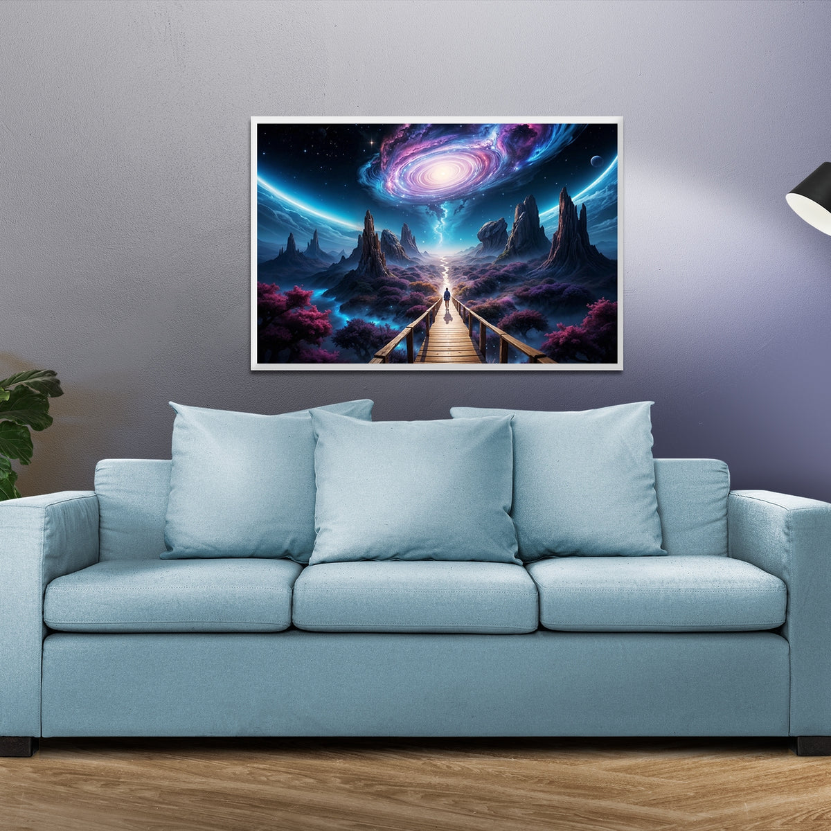 The Cosmic Bridge - A Galactic Escape - 24x36 - Framed Posters