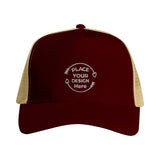 Classic Customizable Trucker Style with Modern Comfort - Chocolate And Caramel - Snapback Trucker