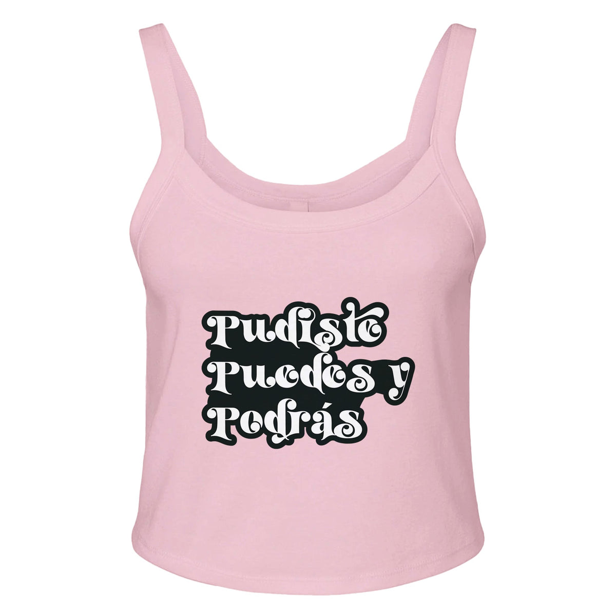 Endurance in Triumph - Pudiste Puedes Podras Apparel - solid pink blend - Tank Tops