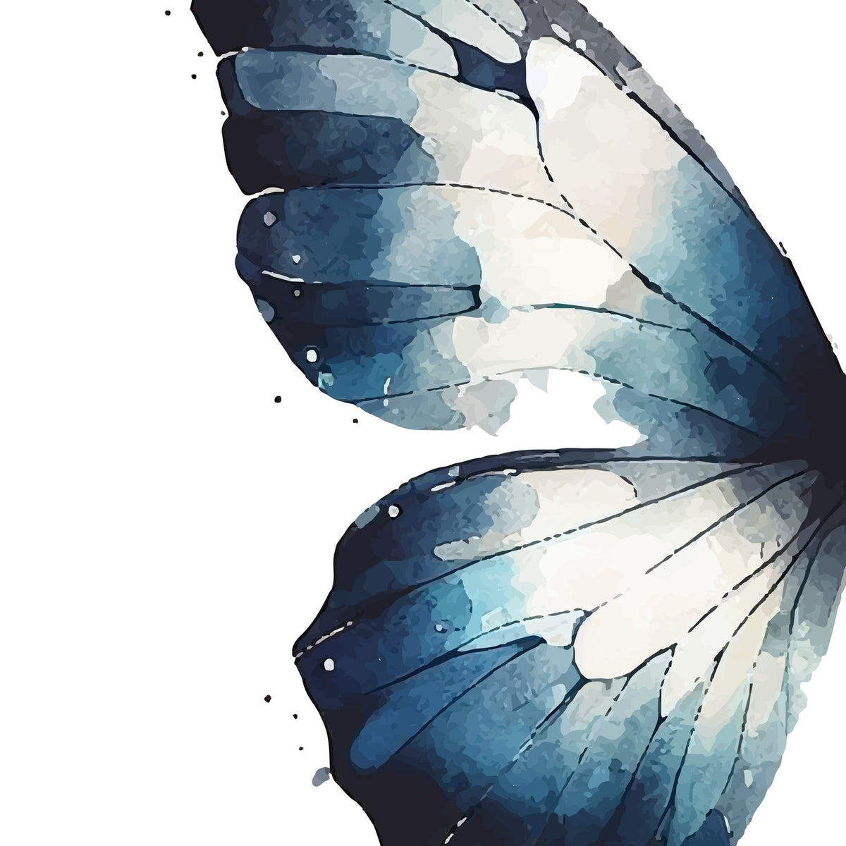 Ethereal Blue Metamorphosis - - Canvas