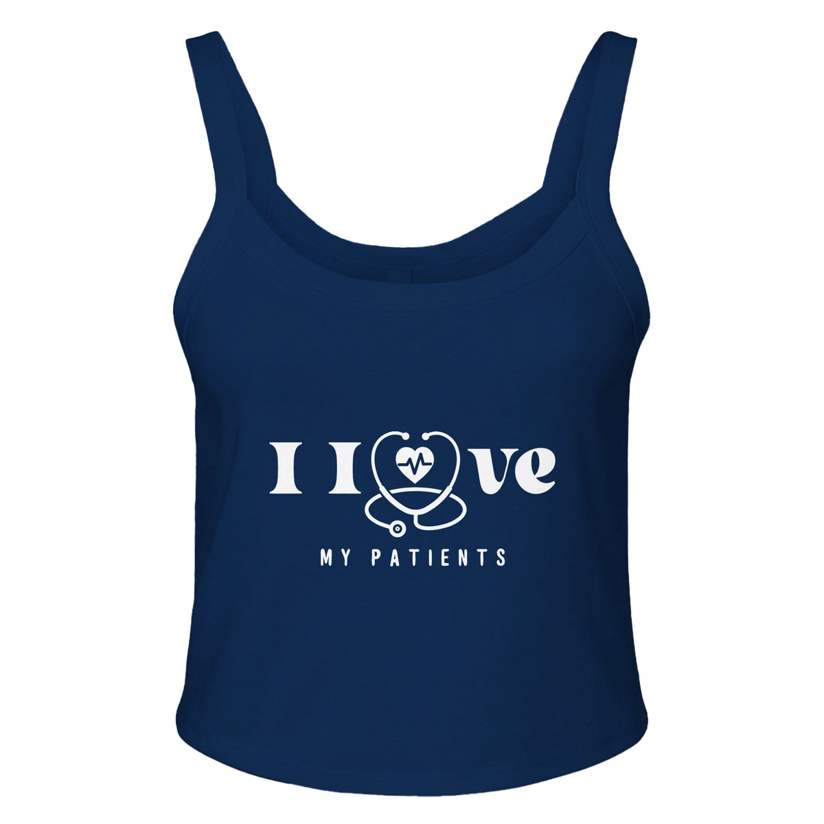 Empathy Elevated - Explore Our Patient Love Series - solid navy blend - Tank Tops