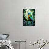 Jungle Jewel - Vibrant Parrot Framed Poster - 40x60 cm 16x24″ - Metal Framed Posters