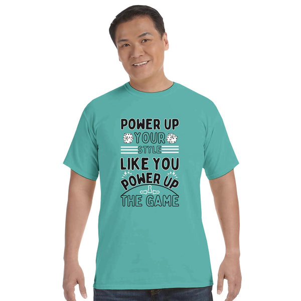 Bold Gaming Vibes - Power Up in Style - chalky mint - T-Shirts