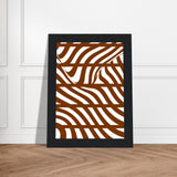 Flowing Lines - Contemporary Wall Art - - Wooden Framed Posters